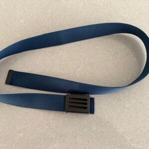 Navy Adjustable Nylon 1.5" Belt (48" Total Length) Belt XL Men's
